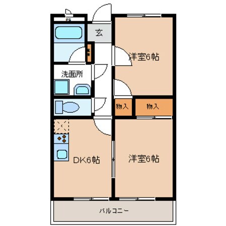 リンピア泰座の物件間取画像